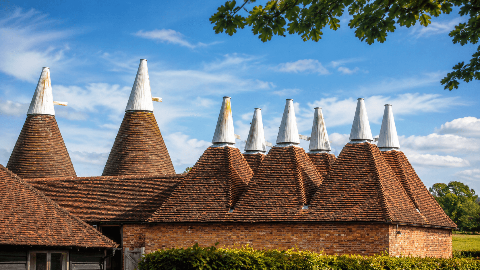 Oast house restoration, Yalding